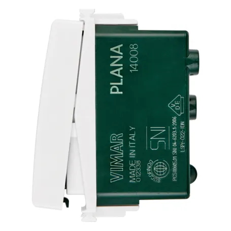 Pulsante 1P NO 10A bianco vimar plana 14008