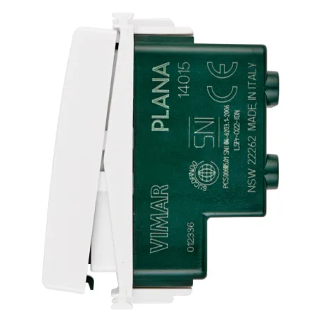 Interruttore 2P 16AX bianco Vimar Plana 14015