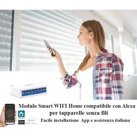Modulo Smart WIFI per tapparelle e tende da sole Wi FI HomeShutter Avidsen 127046 App italia compatibile Alexa