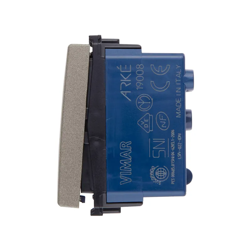 Pulsante 1P 10A Metal silver 19008.M Vimar Arkè...