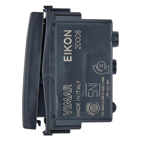 Pulsante 1P NO 10A grigio Vimar Eikon 20008
