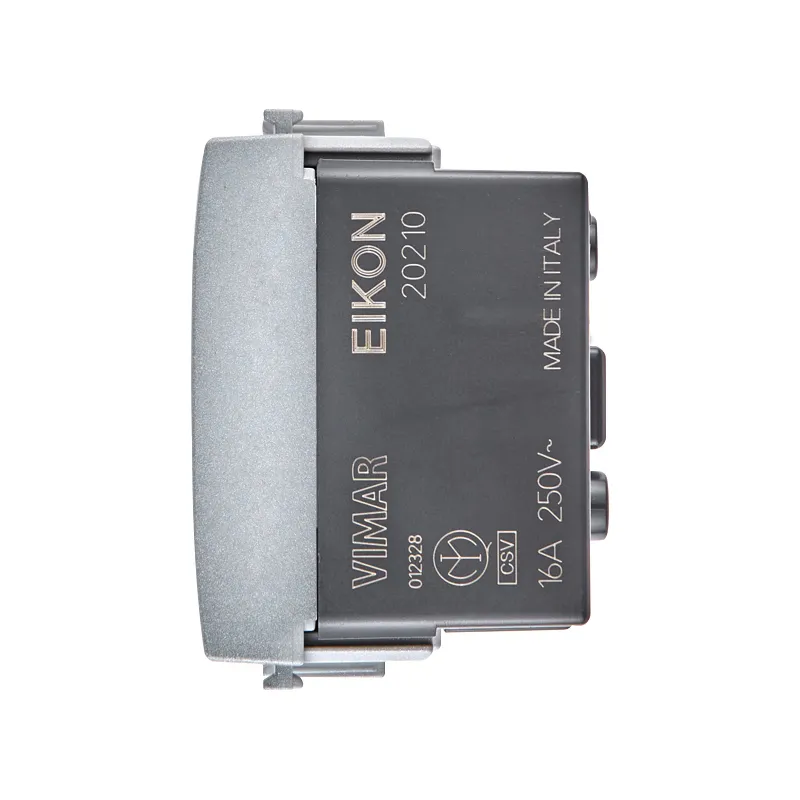 Presa SICURY 2P+T Vimar Eikon 20210.N  silve