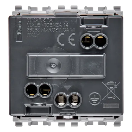 Presa SICURY 2P+T Vimar Eikon 20210.N  silve