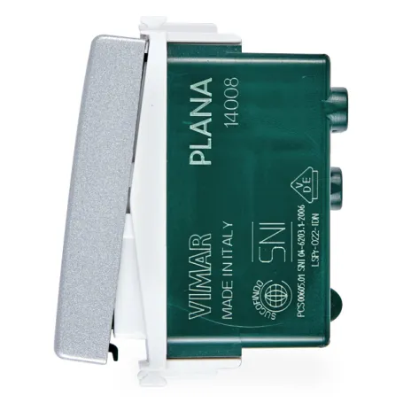 Pulsante 1P NO 10A Silver vimar plana 14008.SL
