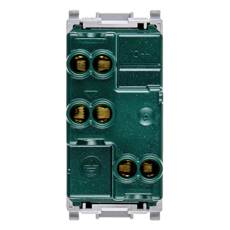 Presa 16A 2P+T  P17/11 vimar plana Silver 14203.SL