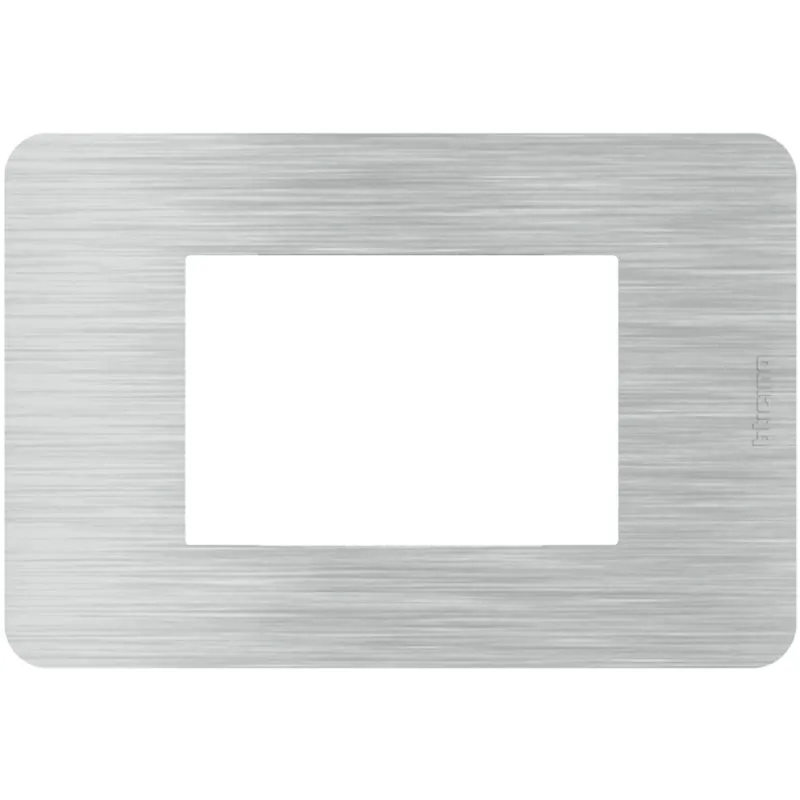 Placca Bticino MatixGO Aluminium 3M JA4803EA
