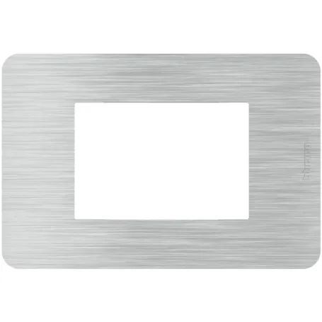 Placca Bticino MatixGO Aluminium 3M JA4803EA