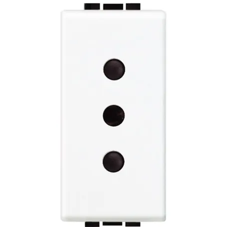 Presa 2P + T 10A 250V Bianco Living Light N4113