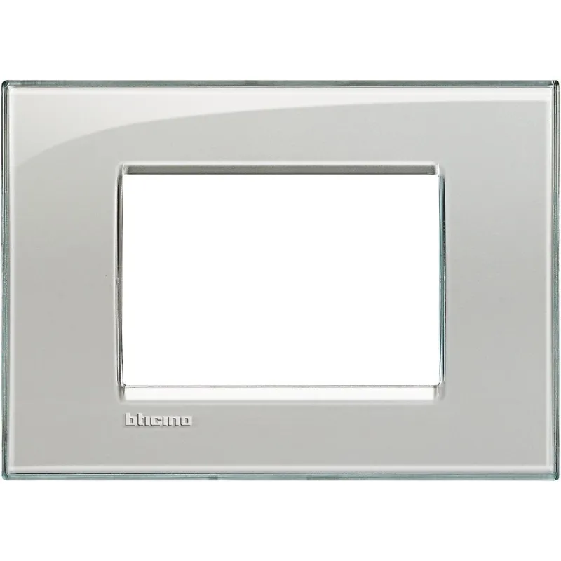 Placca 3 posti Grigio Ghiaccio Bticino Living...