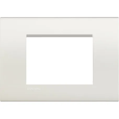 Placca 3 posti Bianco Bticino Living LNA4803BI