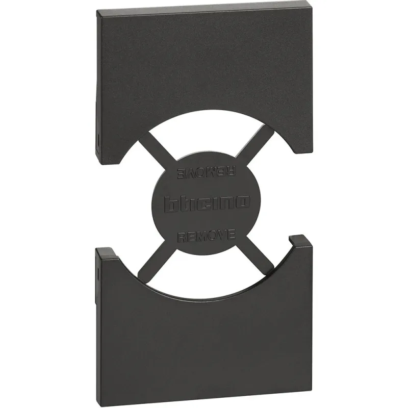 Bticino COV. PRESA IT/GER 2M nera LIVING NOW KG03