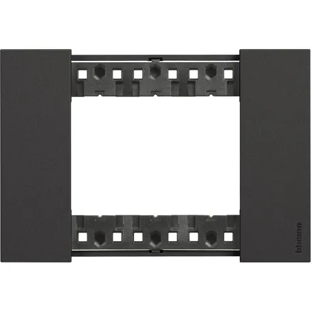 Bticino placca 3p nero  living now ka4803kg