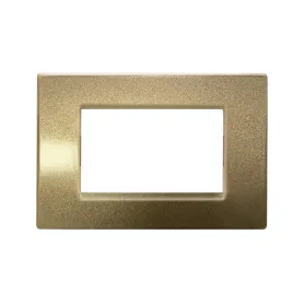 Placca champagne vimar idea compatibile 3 posti metallo 2025
