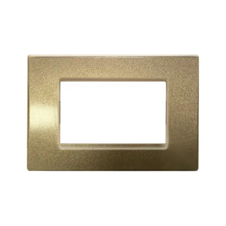 Placca champagne vimar idea compatibile 3 posti metallo 2025