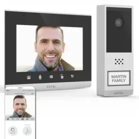 Videocitofono senza fili connesso a batterie WIFI 350...
