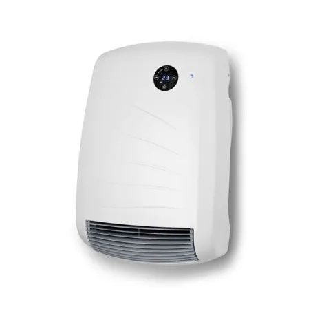 Termoventilatore bagno Bali aria calda 1200/2000W da parete bianco