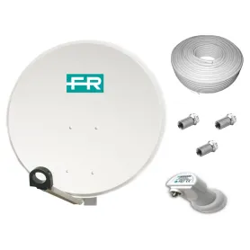 Kit Antenna parabolica Fracarro completa con cavo e spinotti