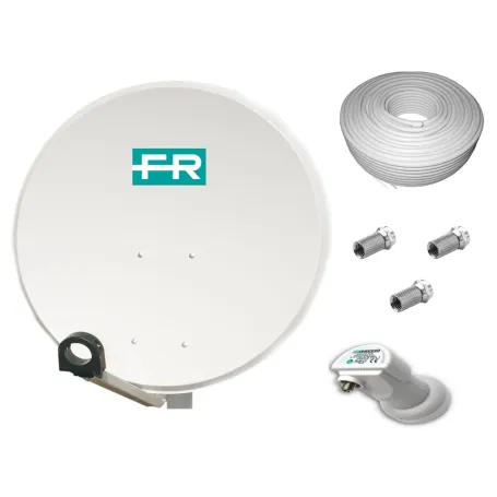 Kit Antenna parabolica Fracarro completa con cavo e spinotti Kit Antenna parabolica Fracarro completa con cavo e spinotti