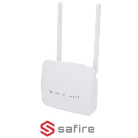 ROUTER 4G CON WIFI 4 PORTE RJ45 SAFIRE CON UPS PORTATILE...