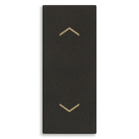 Pulsante commutatore 2P 10A nero Linea vimar 30061.G