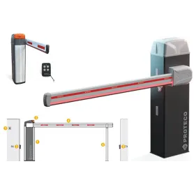 kit Barriera automatica stradale con asta e staffa mobile...