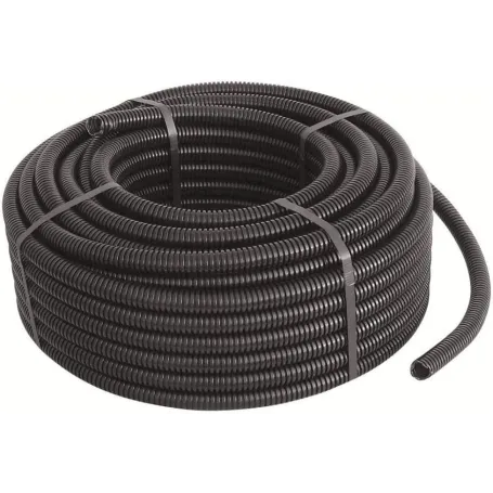 Tubo corrugato nero da 20 Matassa da 100 mt