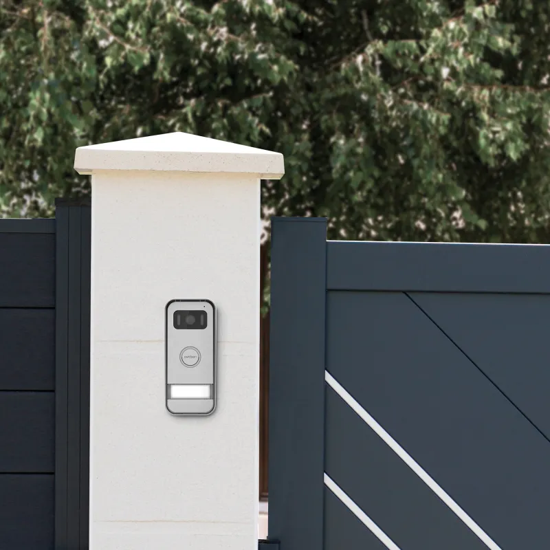 KIT VIDEOCITOFONO MONOFAMILIARE ELEGANTE NERO 2...