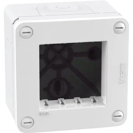 Scatola IP40 2 moduli - bianco MatixGo Bticino 28402W