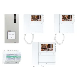 kit videocitofono 3 famiglie comelit peoople cornetta
