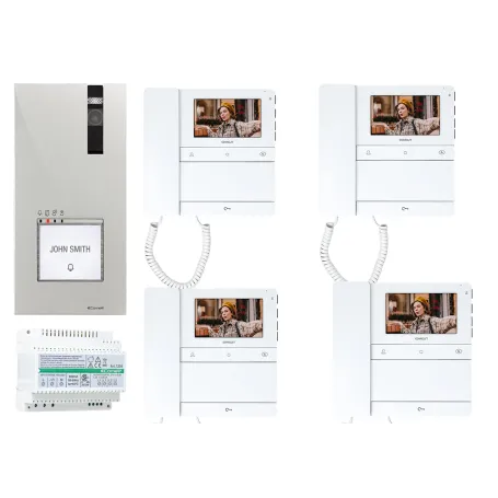 kit videocitofono 4 famiglie comelit peoople cornetta kit videocitofono 4 famiglie comelit peoople cornetta