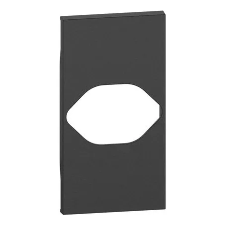 Cover per presa Svizzera nera living now KG64