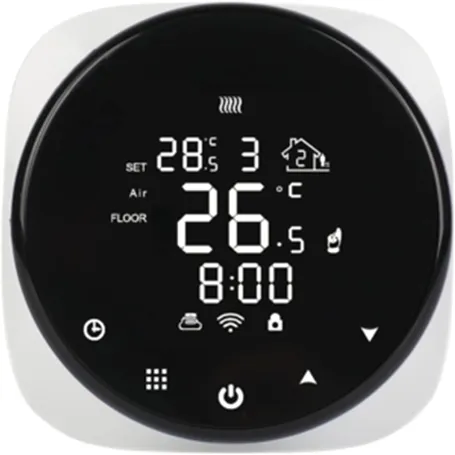 CRONOTERMOSTATO SETTIMANALE DA INCASSO PROXE WIFI NERO CONTROLLO REMOTO APP TUYA 230V