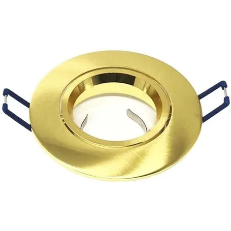 Faretto rotondo da incasso cartongesso Oro Satinato