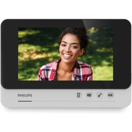 KIT VIDEOCITOFONO 12 FAMIGLIE PHILIPS WELCOMEHIVE 2 FILI A COLORI  7 POLLICI