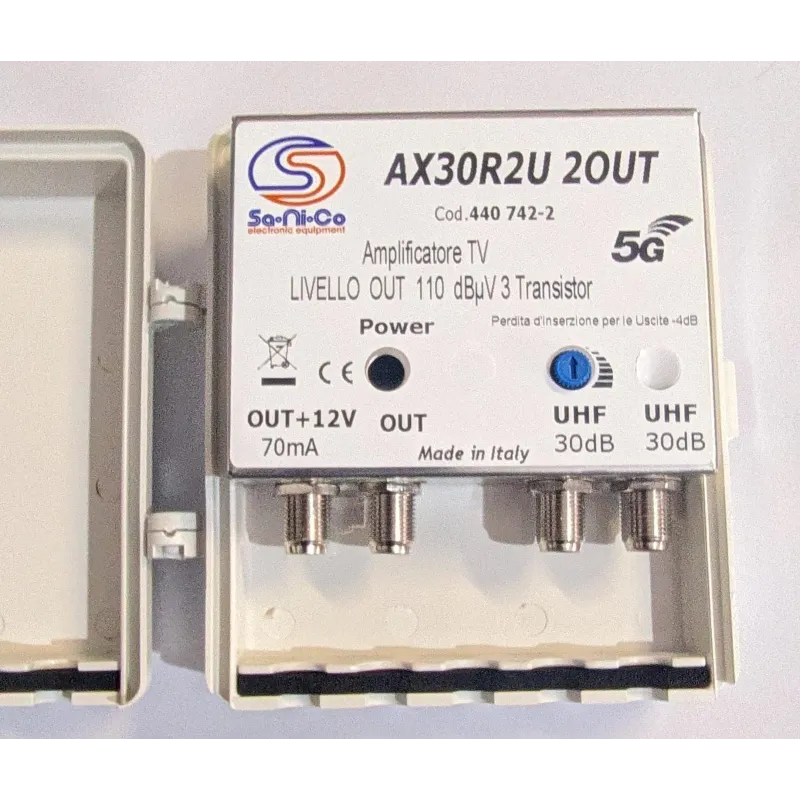 Amplificatore antenna 5G tv doppia uscita...