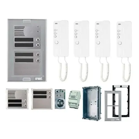 Kit citofonico quadrifamiliare urmet 4 famiglie Kit citofonico quadrifamiliare urmet 4 famiglie