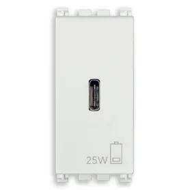 Alimentatore USB C 25W 1M bianco VIMAR ARKE' 19292.C.25.B