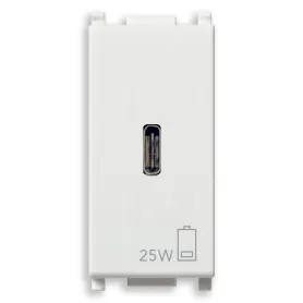 Alimentatore USB 25W 1M bianco VIMAR PLANA 14292.C.25