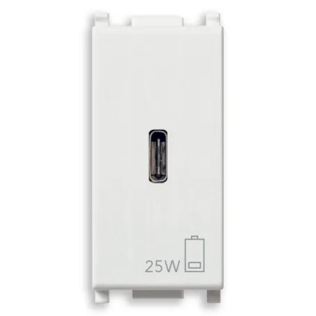 Alimentatore USB 25W 1M bianco VIMAR PLANA 14292.C.25