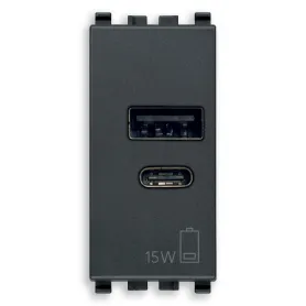 Unità alimentazione USB 5V 15W 1M grigio Vimar Eikon...