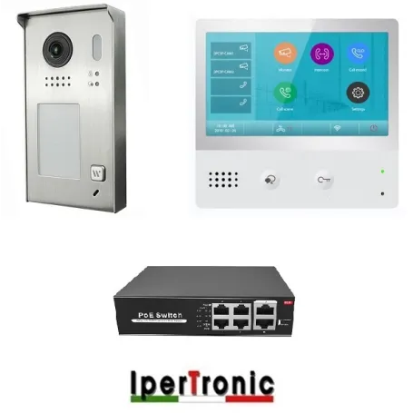 Kit Videocitofono IP monofamiliare WIFI SD Ipertronic Kit Videocitofono IP monofamiliare WIFI SD Ipertronic