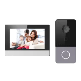 KIT VIDEOCITOFONO IP WIFI MONOFAMILIARE SAFIRE...