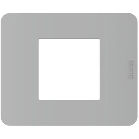 Placca Bticino MatixGO 2 moduli Grigio JA4802JG