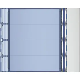 Frontale 4 pulsanti su colonna singola finitura Allmetal Bticino 352041