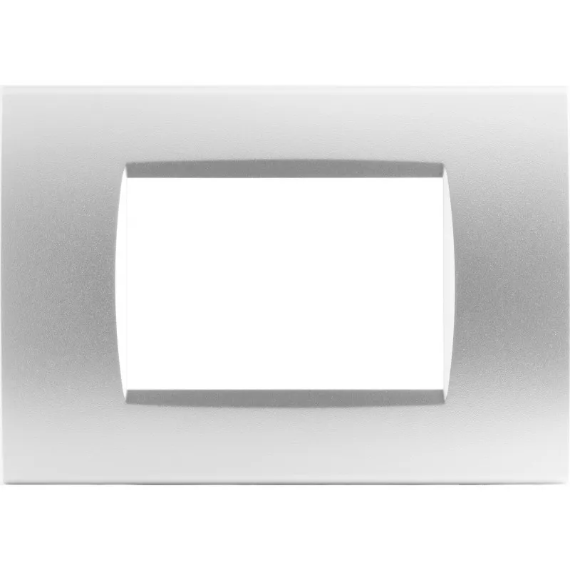 Placca 3 posti Living light bticino silver...