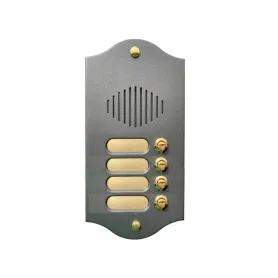 Pulsantiera 4 pulsanti citofono antracite