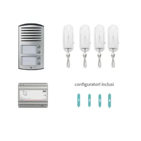 kit  Bticino 4 Famiglie 2 fili quadrifamiliare
