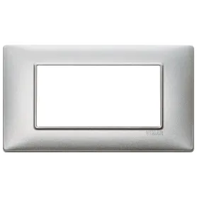Placca silver 4 moduli Vimar Plana 14654.27