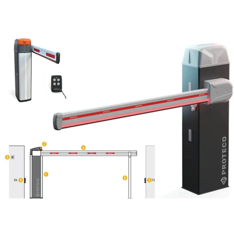 kit barriera stradale automatica con telecomando