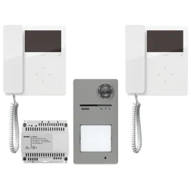 Kit videocitofonico bifamiliare Elvox K7549.R + monitor...